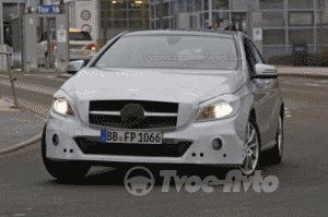 Mercedes A-Class 2016 замечен во время дорожного тестирования