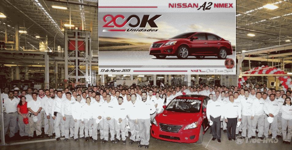 Юбилейный 200 000 - й Nissan  собрали в Мексике за 55 секунд