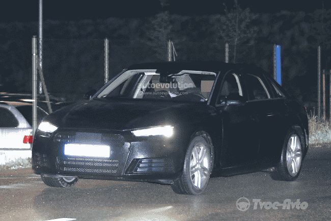 Седан Audi A4 2016 модельного года проходит тестовые испытания