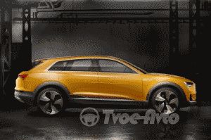 Audi продемонстрировала в Детройте водородный кроссовер h-tron quattro