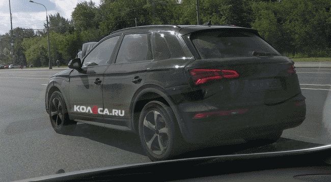 Внедорожник Audi Q5 показался на свежих фото сделанных в Москве
