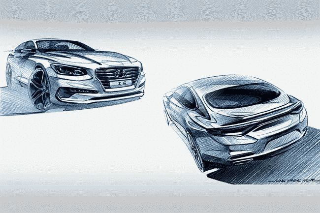 Hyundai рассекречивает новое поколение Grandeu на первых изображениях 