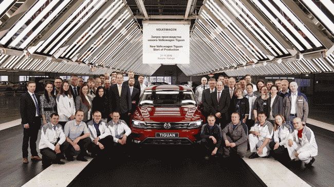 Volkswagen в Калуге запустил полный цикл производства нового кроссовера Tiguan