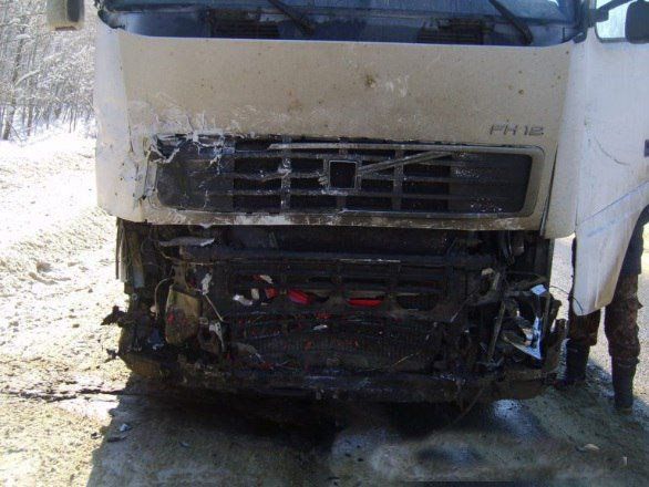 В Саратовской области погибла автоледи, врезавшись в грузовик «Вольво» на трассе