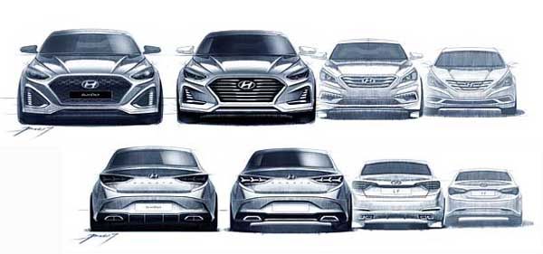 Дизайн обновленного Hyundai Sonata 2018 рассекречен официально