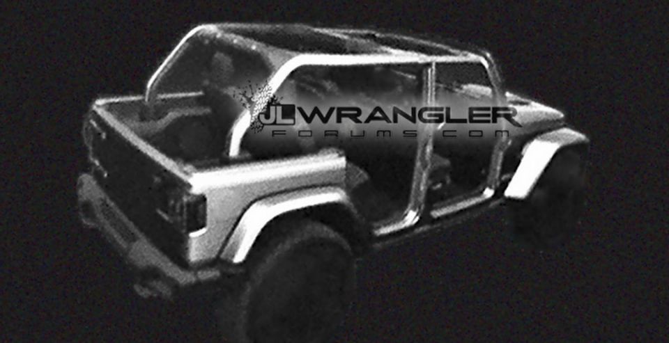 В Сети появились первые фото нового внедорожника Jeep Wrangler