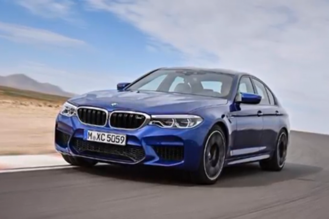 Седан BMW M5 2018 рассекретили на видео до презентации